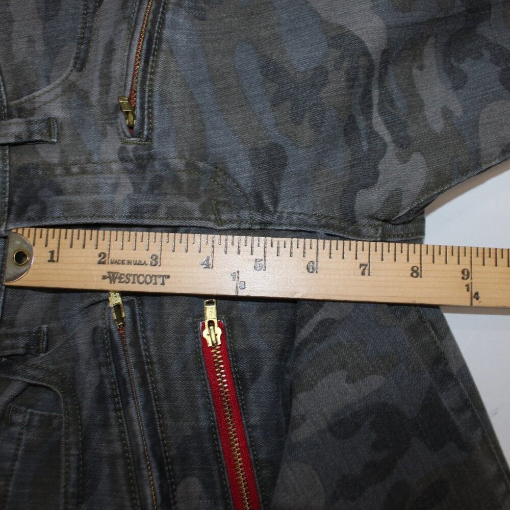 Etienne Marcel Jeans Sz 26 x 28 Charcoal MultiColor Camo Skinny Cotton Poly Jean - Picture 16 of 16